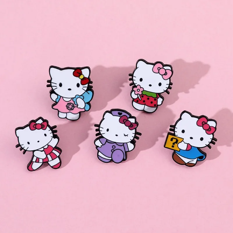 Hello Kitty Sanrio Anime Metal Brooch Kawaii Kt Cat Accessories Cute Cartoon Badges Creative Ornament Women Pins Girls Gifts
Hello Kitty Sanrio Anime Metal Brooch Kawaii Kt Cat Accessories Cute Cartoon Badges Creative Ornament Women Pins Girls Gifts