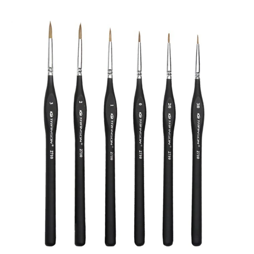 6 Pcs Miniatures Painting Brushes Liners Micro Paintbrushes Super Fine Weasel Hair
6 Pcs Miniatures Painting Brushes Liners Micro Paintbrushes Super Fine Weasel Hair