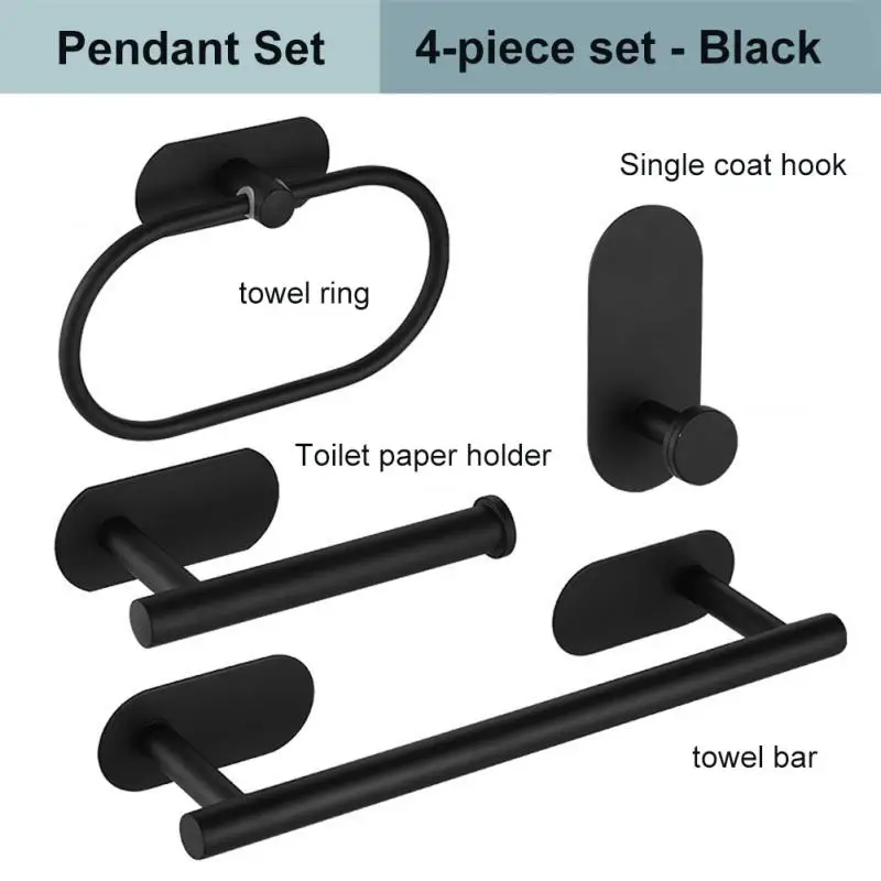 Wall Mount Toilet Towel Paper Holder Adhesive Black Silver Kitchen Roll Paper Stand Hanging Napkin Rack Bathroom Accessories WC
Wall Mount Toilet Towel Paper Holder Adhesive Black Silver Kitchen Roll Paper Stand Hanging Napkin Rack Bathroom Accessories WC