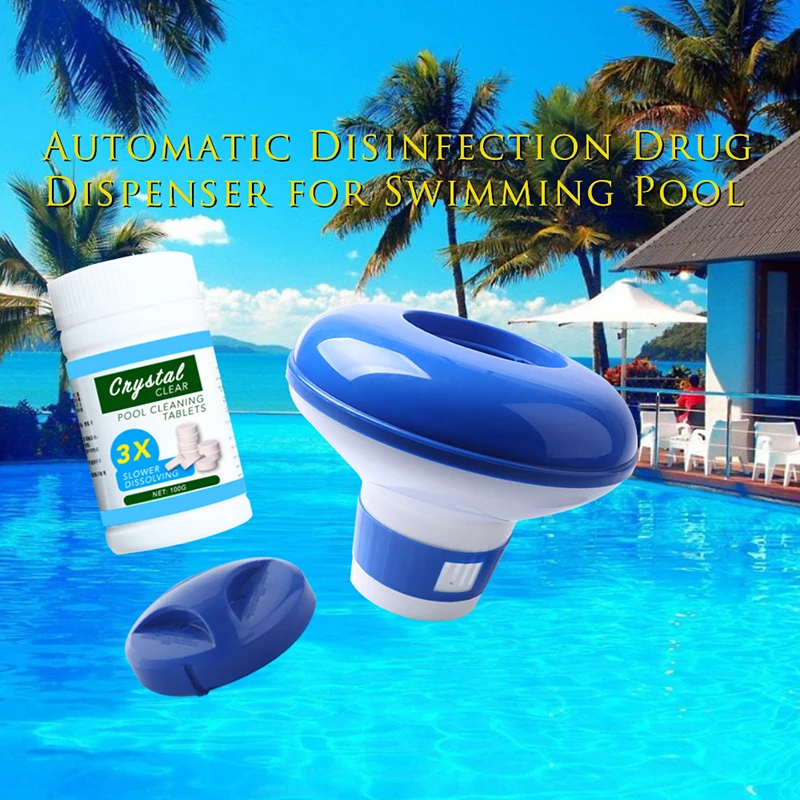 Swimming Pool Floating Sterilizer With 100pcs Purifier Tablets Pool Cleaner Chlorine BromineTablets Swimming Pool Accessories
Swimming Pool Floating Sterilizer With 100pcs Purifier Tablets Pool Cleaner Chlorine BromineTablets Swimming Pool Accessories