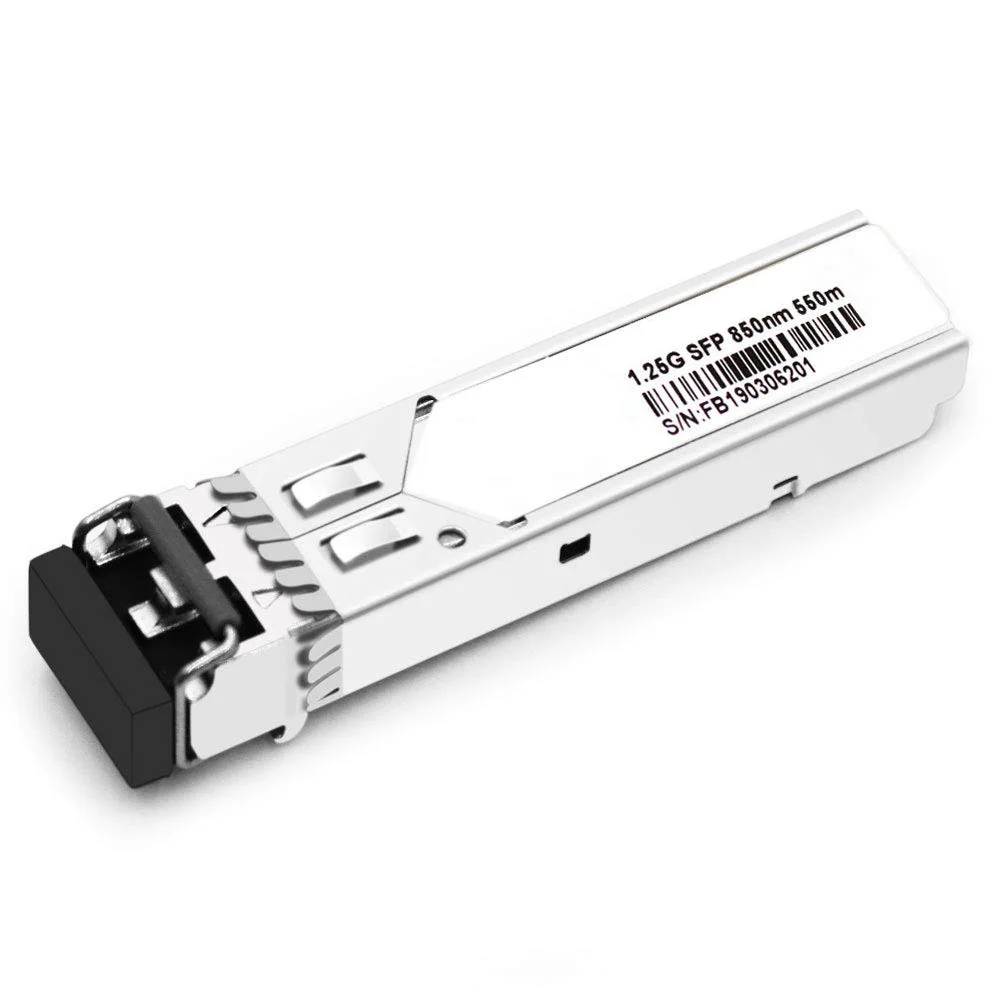 1.25G/1G 1000Base-SX SFP 850nm MMF Duplex Transceiver up to 550m Compatible for GLC-SX-MMD/GLC-SX-MM/SFP-GE-S MA-SFP-1GB-SX
1.25G/1G 1000Base-SX SFP 850nm MMF Duplex Transceiver up to 550m Compatible for GLC-SX-MMD/GLC-SX-MM/SFP-GE-S MA-SFP-1GB-SX