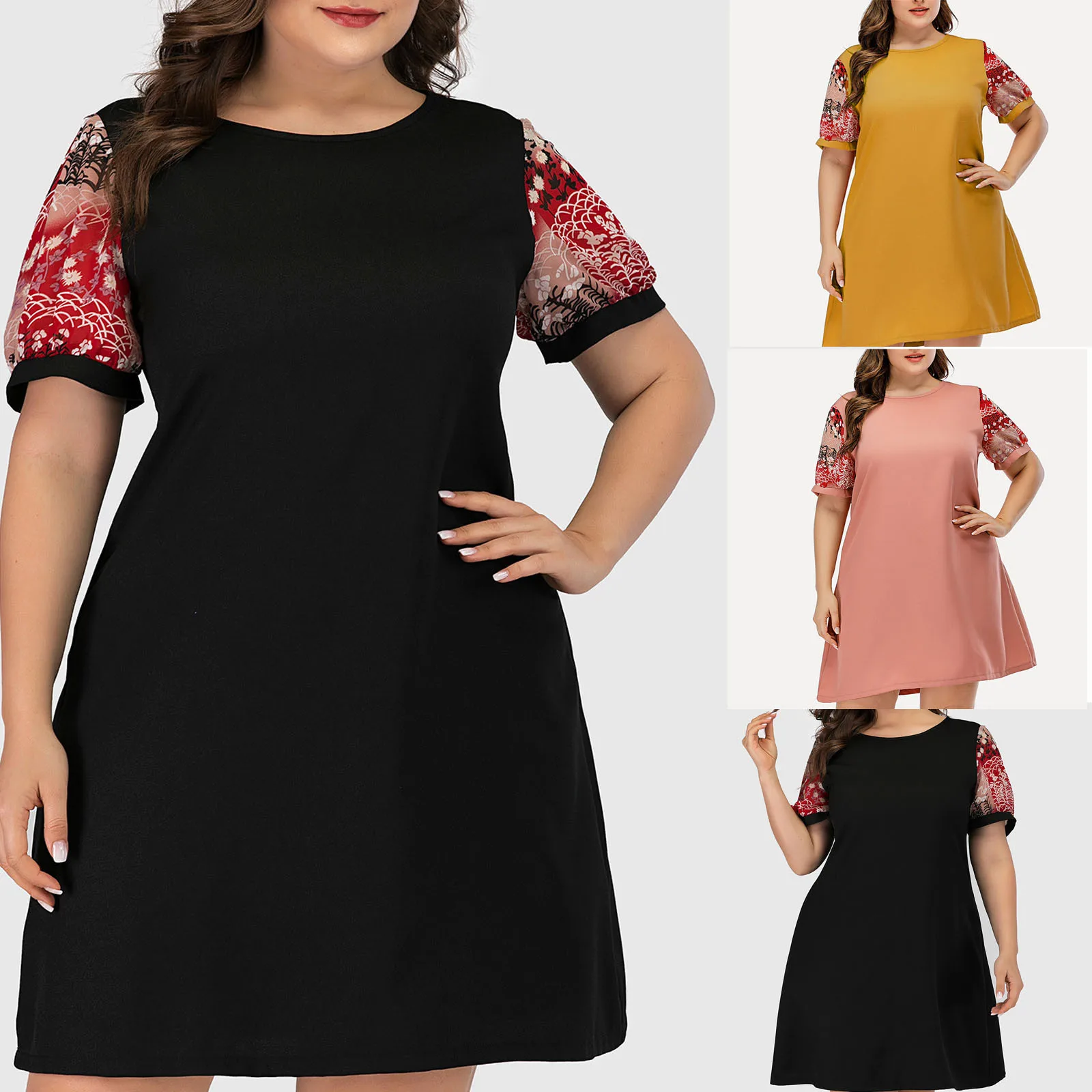 Printed Short Plus O-neck Size Patchwork Lace Tops Sleeved Women Solid Womens Tops Long Sleeve plus Size Womens Black Clothes
Printed Short Plus O-neck Size Patchwork Lace Tops Sleeved Women Solid Womens Tops Long Sleeve plus Size Womens Black Clothes