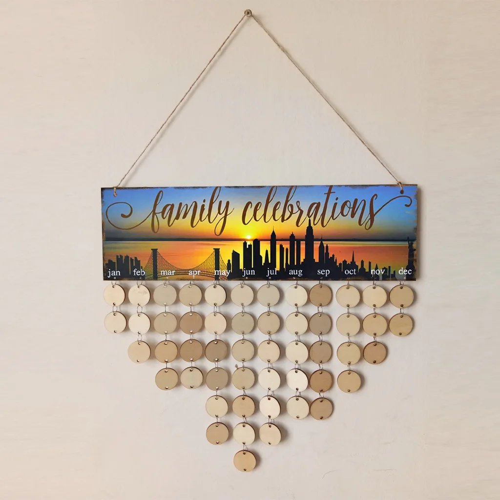 Gifts for Moms Dads,Wooden Birthday Reminder Calendar Board,50 Wood Tags&Holes/Sayings Pattern,Wall Hanging Family Decor Plaque
Gifts for Moms Dads,Wooden Birthday Reminder Calendar Board,50 Wood Tags&Holes/Sayings Pattern,Wall Hanging Family Decor Plaque