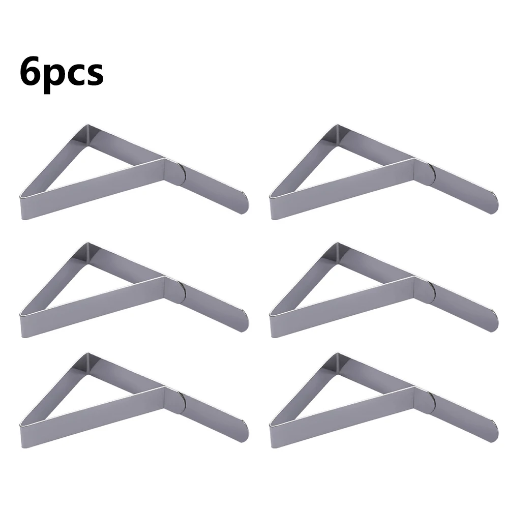 6PCS Triangle Clamps Stainless Steel Tablecloth Tables Cover Clips Holder For Home Outside Parties BBQ Camping Hand Tools
6PCS Triangle Clamps Stainless Steel Tablecloth Tables Cover Clips Holder For Home Outside Parties BBQ Camping Hand Tools
