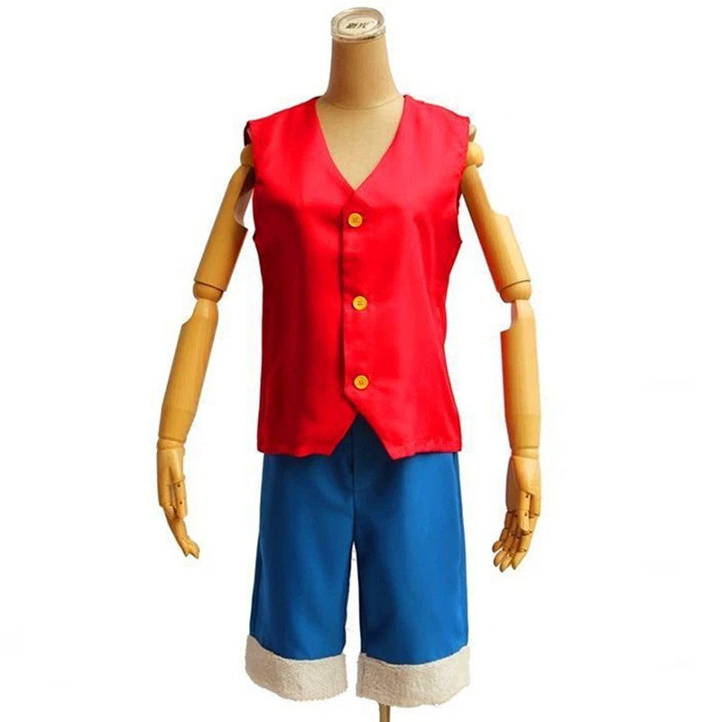 One Piece Cosplay Set Anime Monkey D Luffy Vest & Pants Red Waistcost Blue Shorts for Man
One Piece Cosplay Set Anime Monkey D Luffy Vest & Pants Red Waistcost Blue Shorts for Man