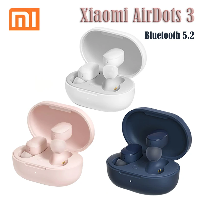 

Xiaomi AirDots 3 TWS Bluetooth 5.2 Wireless Earbuds With Charging Box HiFi Stereo Mic ENC Gaming Touch Control Sports Headset