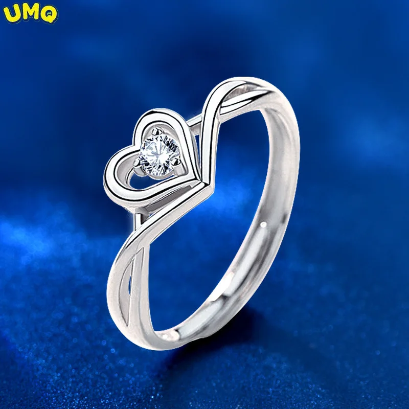 925 Sterling Silver Zircon Love Ring Female Korean Fashion Design Confession Diamond Ring Female Ring Silver Qixi for Girlfriend
925 Sterling Silver Zircon Love Ring Female Korean Fashion Design Confession Diamond Ring Female Ring Silver Qixi for Girlfriend