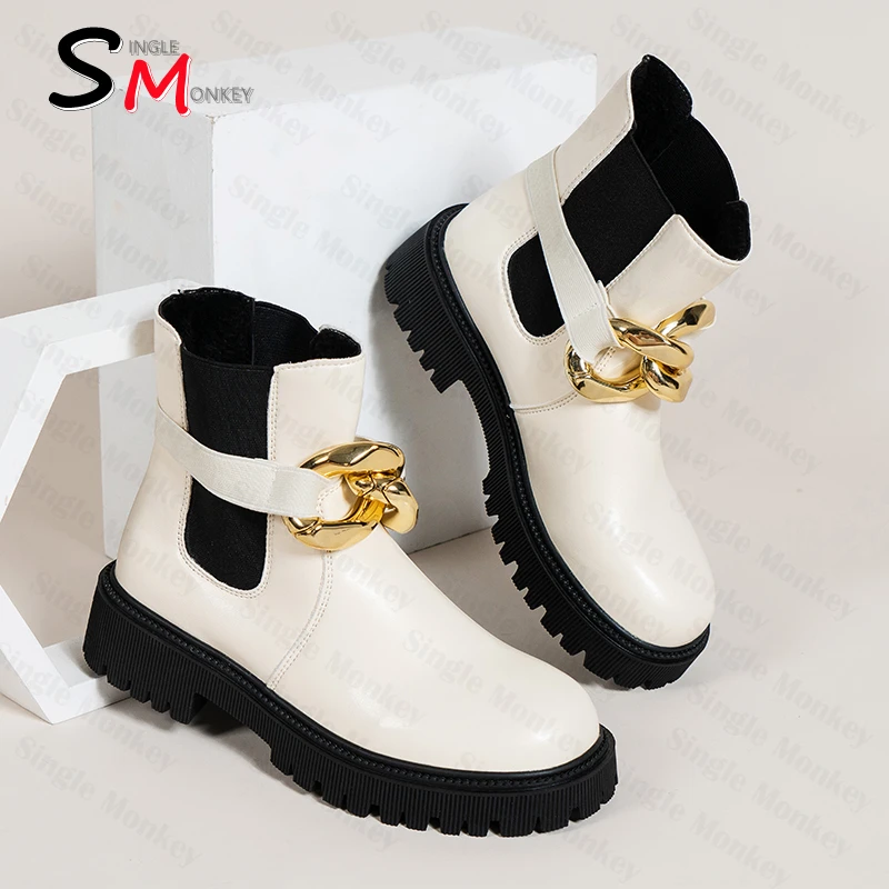 Женские ботинки челси на платформе, Теплые ботильоны на массивном каблуке, зимние ботинки, 2022
Женские ботинки челси на платформе, Теплые ботильоны на массивном каблуке, зимние ботинки, 2022