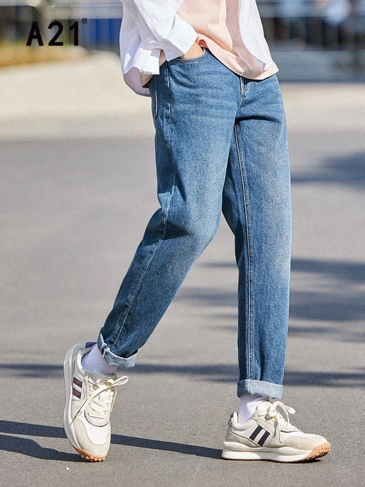A21 Men Casual Vintage Straight Jeans Summer 2022 Fashion Loose Low Waist 100% Cotton Denim Pants Male Baggy Trousers Streetwear
A21 Men Casual Vintage Straight Jeans Summer 2022 Fashion Loose Low Waist 100% Cotton Denim Pants Male Baggy Trousers Streetwear