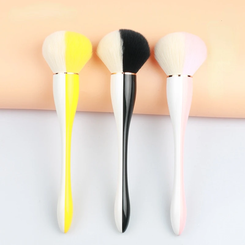 Single Makeup Brush Two-color Small Manyao Loose Powder Brush Beauty Tool Big Head Makeup Brush Ynthetic Hair
Single Makeup Brush Two-color Small Manyao Loose Powder Brush Beauty Tool Big Head Makeup Brush Ynthetic Hair