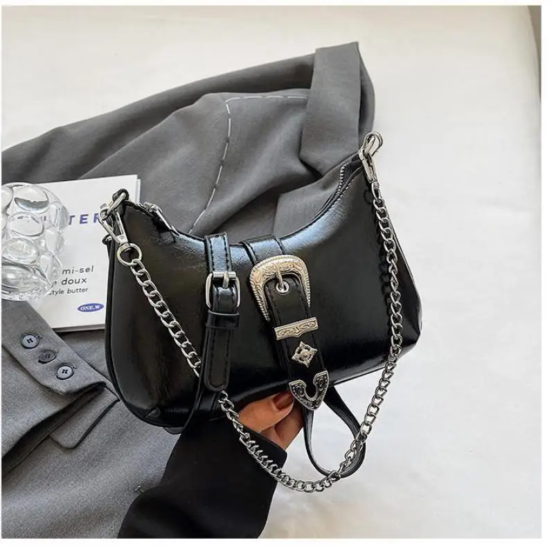 High Quality Silver Women's Bag 2023 New Texture Brand Design Single Shoulder Underarm Bag Chain Strap Crossbody Bag Wallet
High Quality Silver Women's Bag 2023 New Texture Brand Design Single Shoulder Underarm Bag Chain Strap Crossbody Bag Wallet