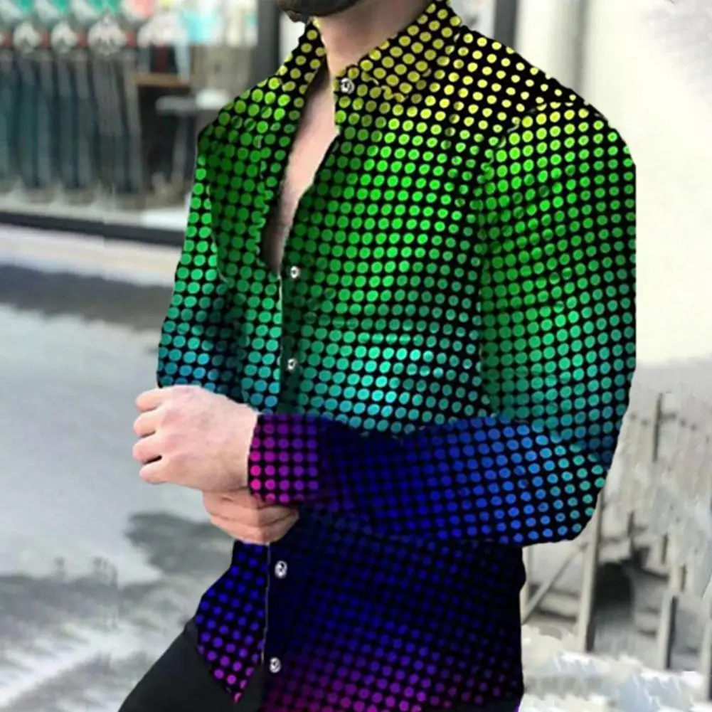 Individual Trendy Leisure Men Shirt Gradient Men Shirt Colorful for Dating
Individual Trendy Leisure Men Shirt Gradient Men Shirt Colorful for Dating