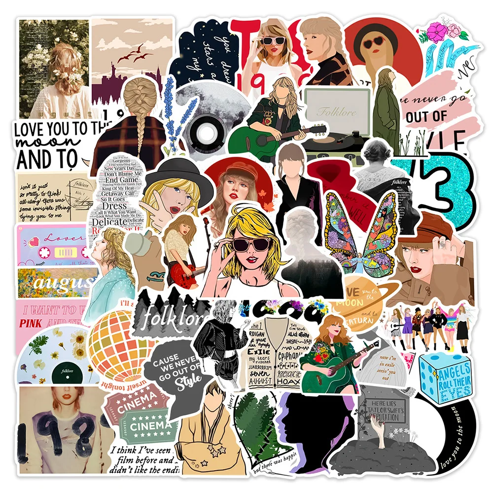 10/30/50pcs Vintage Folklore Taylor Stickers Swift Decals DIY Kids Classic Toy Luggage Laptop PVC Sticker Aesthetic Scrapbooking
10/30/50pcs Vintage Folklore Taylor Stickers Swift Decals DIY Kids Classic Toy Luggage Laptop PVC Sticker Aesthetic Scrapbooking