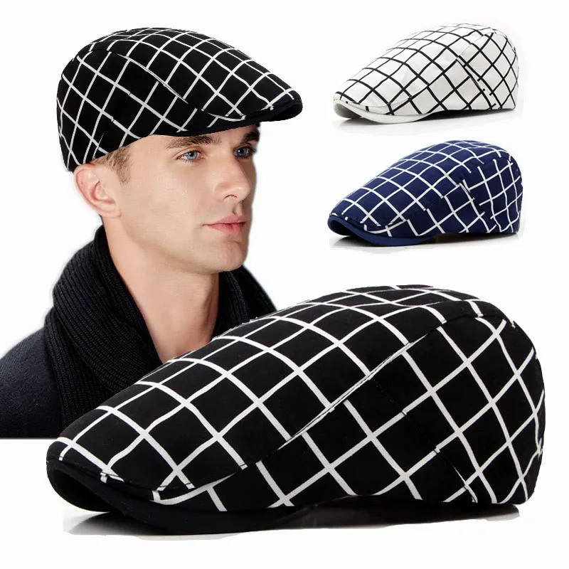 Vintage Casual Autumn Spring Men Adjustable Warm Comfortable Duckbill Cap Beret Plaid Cap
Vintage Casual Autumn Spring Men Adjustable Warm Comfortable Duckbill Cap Beret Plaid Cap
