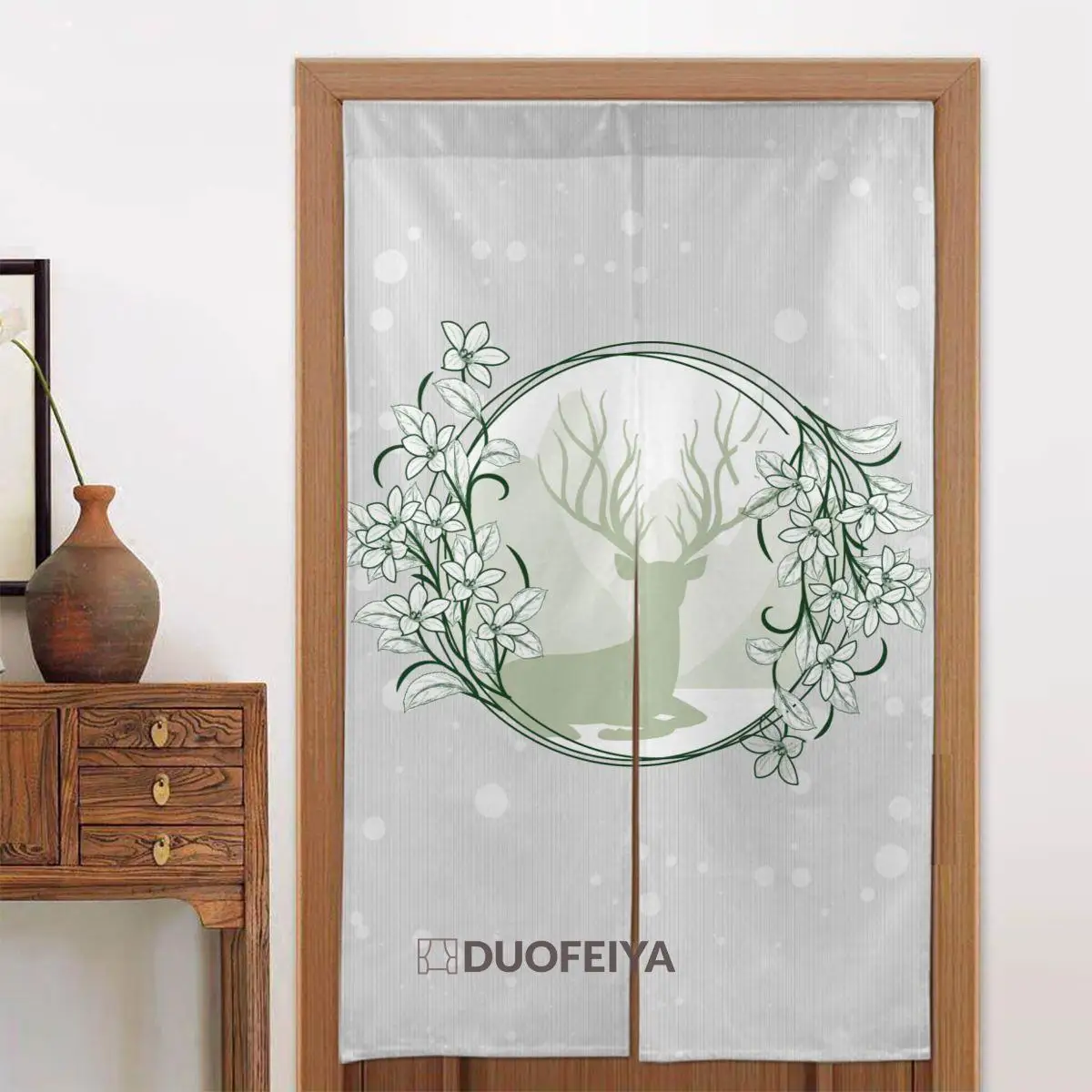 Japanese Door Curtain Lucky Deer Forest Partition Curtain Cotton Linen Decorative Hanging Half Curtain for Doorway Toilet Decor
Japanese Door Curtain Lucky Deer Forest Partition Curtain Cotton Linen Decorative Hanging Half Curtain for Doorway Toilet Decor