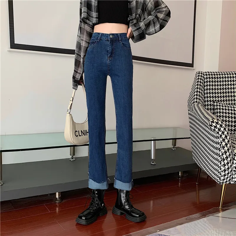 N2593 New Fashion Straight Leg Jeans Women Retro High Waist Smoke Tube Pants Jeans
N2593 New Fashion Straight Leg Jeans Women Retro High Waist Smoke Tube Pants Jeans