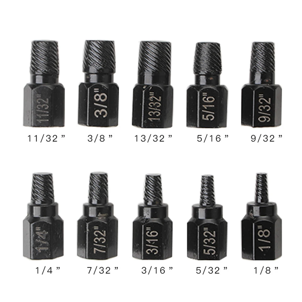 10pcs Damaged Screw Extractor Drill Bits Purpose Tools Steel Stripped Broken Screw Bolt Remover Extractor Broken Remover Tools
10pcs Damaged Screw Extractor Drill Bits Purpose Tools Steel Stripped Broken Screw Bolt Remover Extractor Broken Remover Tools