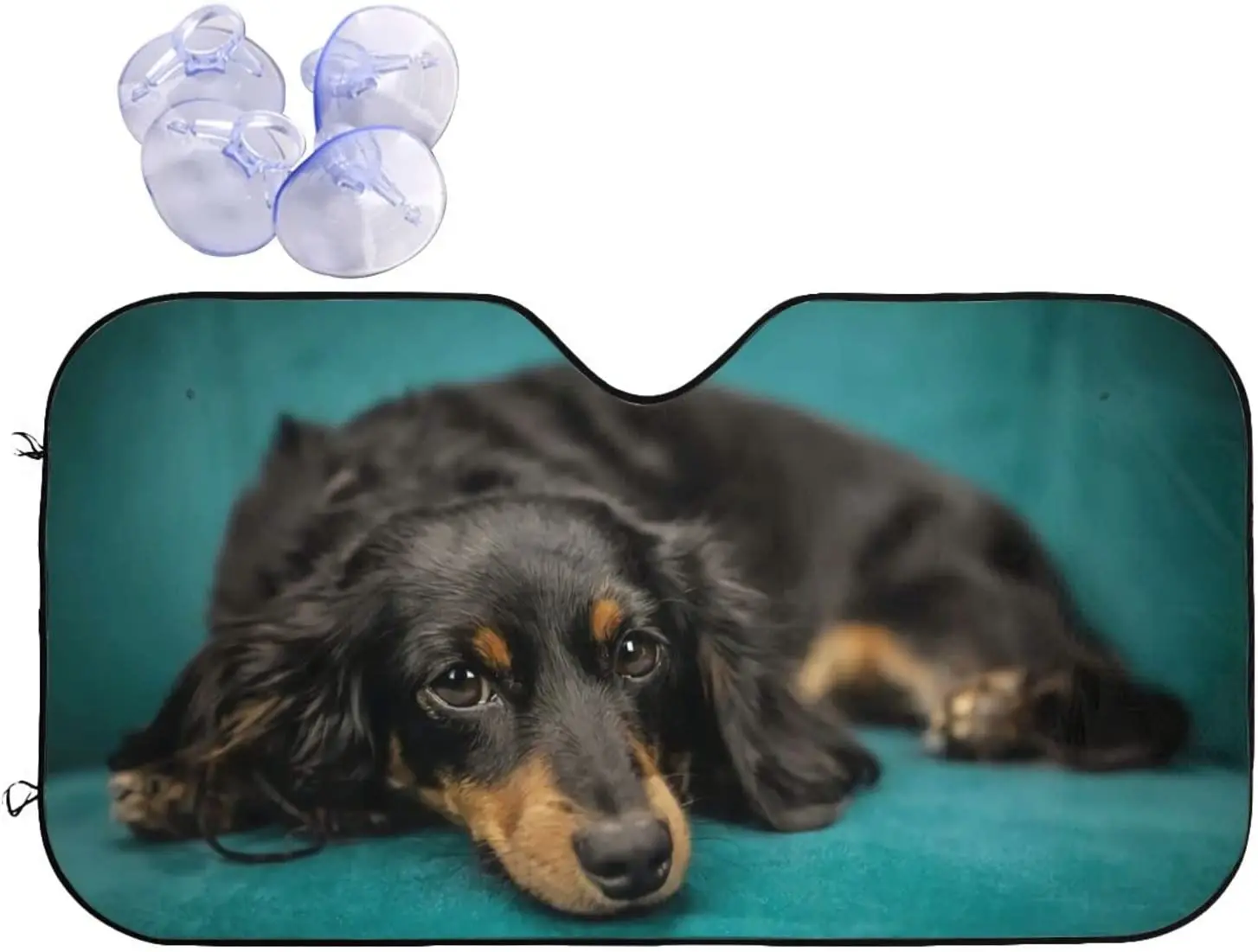 Funny Black Long Hair Dachshund Dog Car Windshield Sun Shade for Women Foldable Fits Most Size Windshields
Funny Black Long Hair Dachshund Dog Car Windshield Sun Shade for Women Foldable Fits Most Size Windshields
