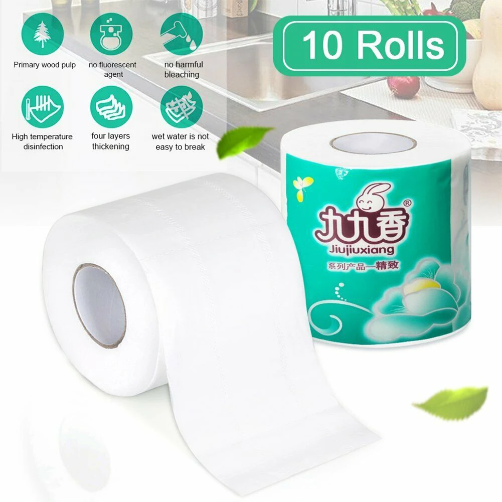 10rolls Wood Pulp Office School Toilet Paper Daily Living Room Soft Cored Skin-friendly No Fragrance Facial Napkin 4 Layers
10rolls Wood Pulp Office School Toilet Paper Daily Living Room Soft Cored Skin-friendly No Fragrance Facial Napkin 4 Layers