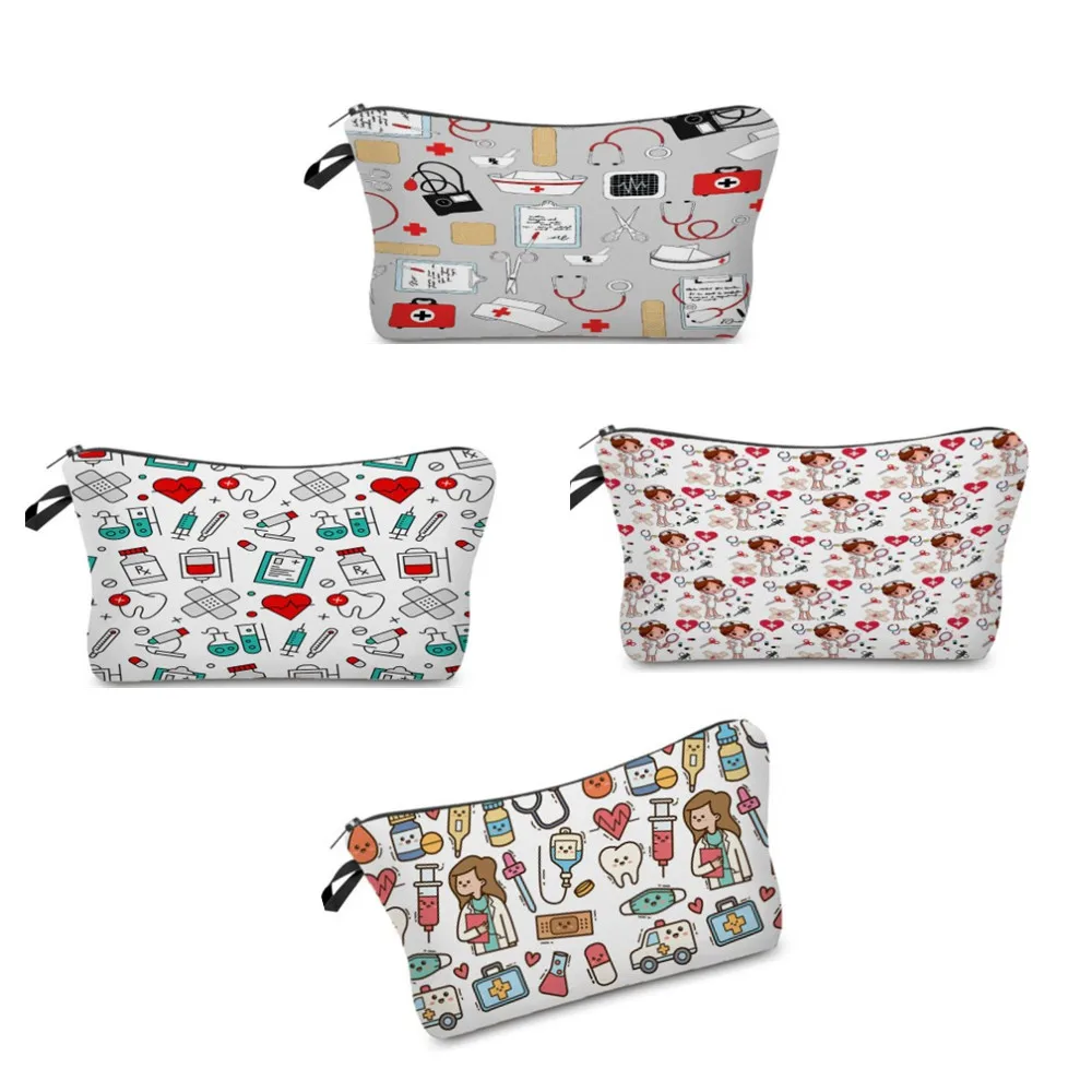 Nurse Heart Teeth Printed Cosmetic Bag Waterproof Ladies Nylon Cosmetic Organizer Portable Shopping Bag High Capacity Beach Bag
Nurse Heart Teeth Printed Cosmetic Bag Waterproof Ladies Nylon Cosmetic Organizer Portable Shopping Bag High Capacity Beach Bag