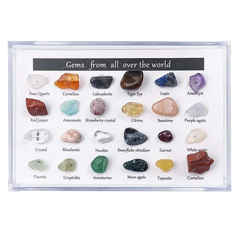 Mini Natural Crystal Agate Stone, Mineral and Fossil Complete Rock Collection Christmas Countdown Calendar
Mini Natural Crystal Agate Stone, Mineral and Fossil Complete Rock Collection Christmas Countdown Calendar
