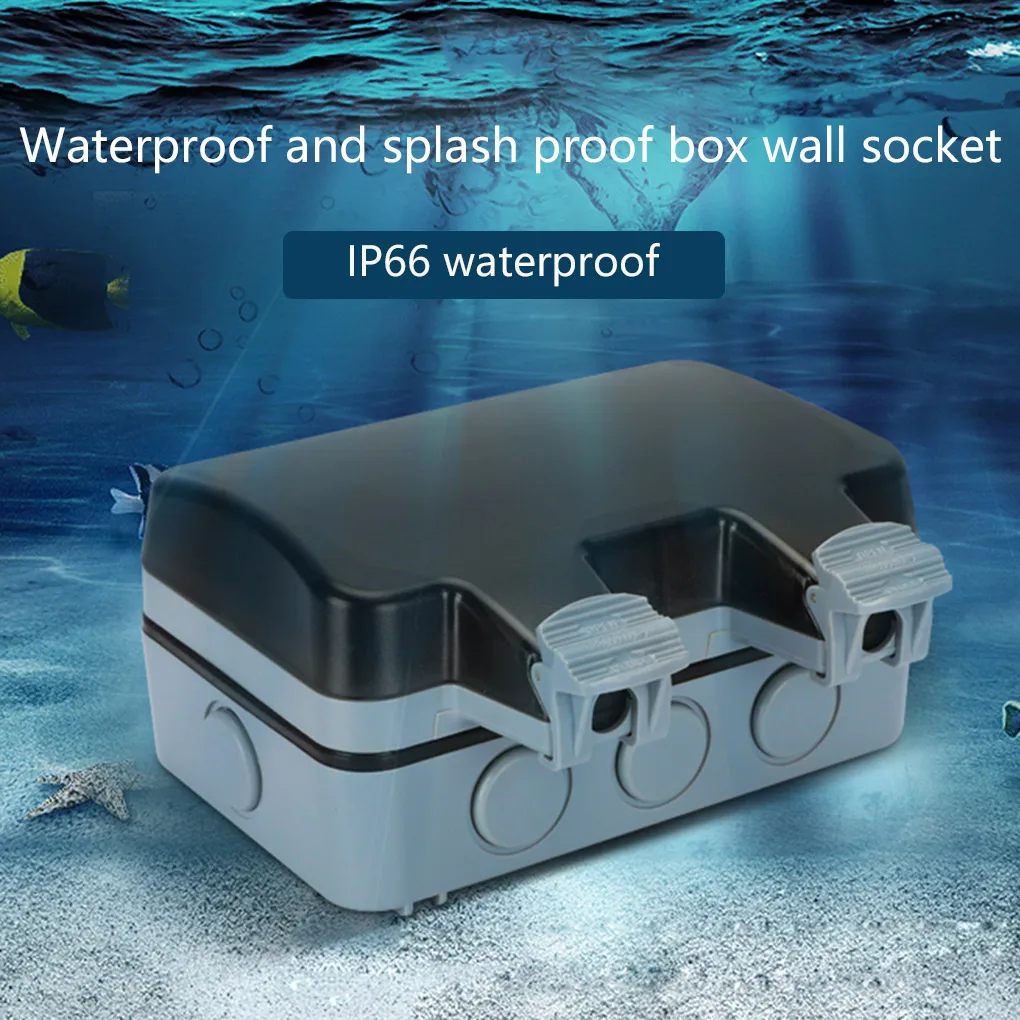 Bathroom Waterproof Two Gang Double Switched Socket IP66 Grade Outdoor Power Wall Outlet EU Plug French Type
Bathroom Waterproof Two Gang Double Switched Socket IP66 Grade Outdoor Power Wall Outlet EU Plug French Type