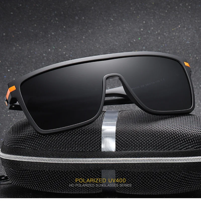 Men's Trendy Driving Sunglasses Retro Polarized Sunglasses Men's One-Piece Large Frame Sunglasses UV400 солнцезащитные очки 
Men's Trendy Driving Sunglasses Retro Polarized Sunglasses Men's One-Piece Large Frame Sunglasses UV400 солнцезащитные очки