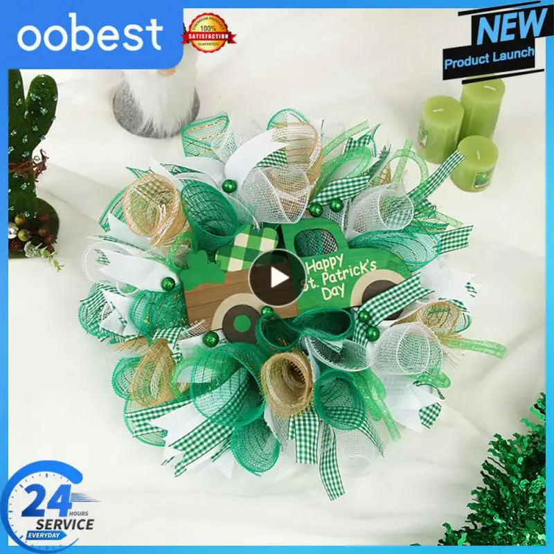 New Ribbon Wreath Green Wreath Pendant Cute St. Patricks Day Gift Pendants Festival Party Supplies Accessories Hot Wreath 40cm 
New Ribbon Wreath Green Wreath Pendant Cute St. Patricks Day Gift Pendants Festival Party Supplies Accessories Hot Wreath 40cm