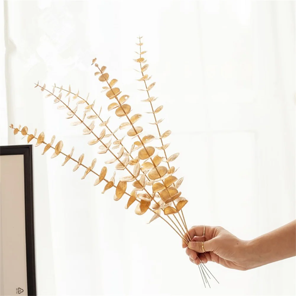 Gold Eucalyptus High Quality Artificial Leaves Flower Leaf For Wedding Home Office Garden Outdoor Home Decoration Products
Gold Eucalyptus High Quality Artificial Leaves Flower Leaf For Wedding Home Office Garden Outdoor Home Decoration Products