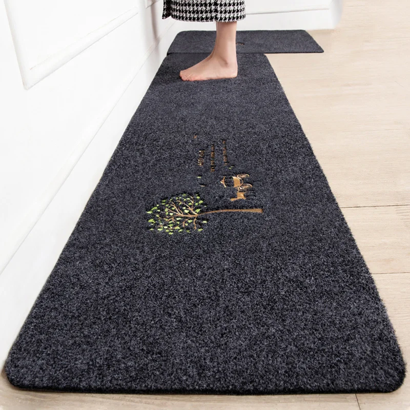 

Tufts Kitchen Mat Anti-slip Modern Area Rugs Bedroom Balcony Bathroom Printed Long Carpet Entrance Doormat Hallway Bath Mats