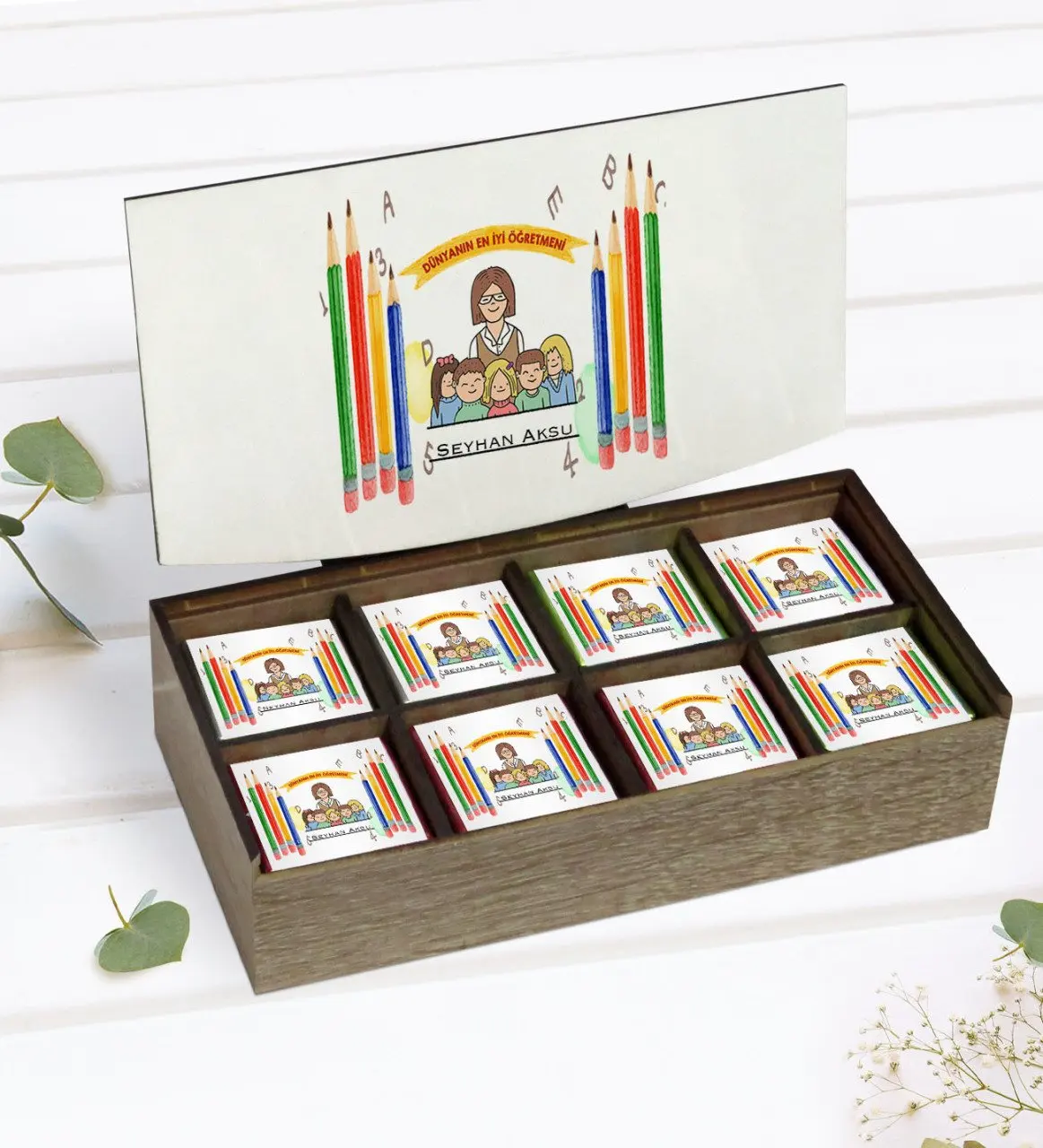 Персонализированный World Best öğretвам в деревянной коробке 24 'lü, если вы хотите получить шоколад
Персонализированный World Best öğretвам в деревянной коробке 24 'lü, если вы хотите получить шоколад