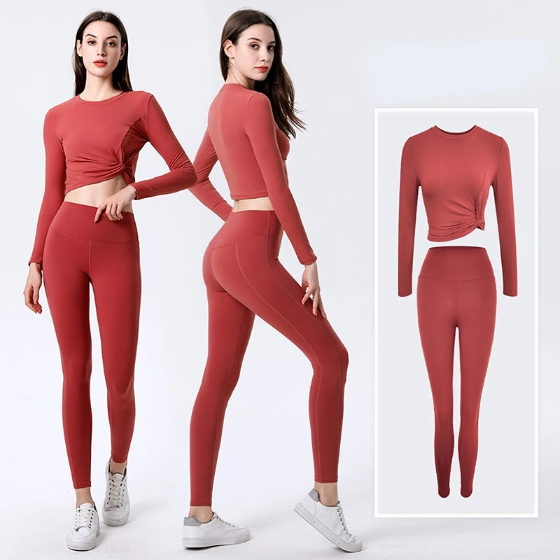 New Yoga Suit Set Gym Running Long Sleeve Yoga Top Slim Pants Set Workout Clothes for Women Leggings Workout Set Women
New Yoga Suit Set Gym Running Long Sleeve Yoga Top Slim Pants Set Workout Clothes for Women Leggings Workout Set Women