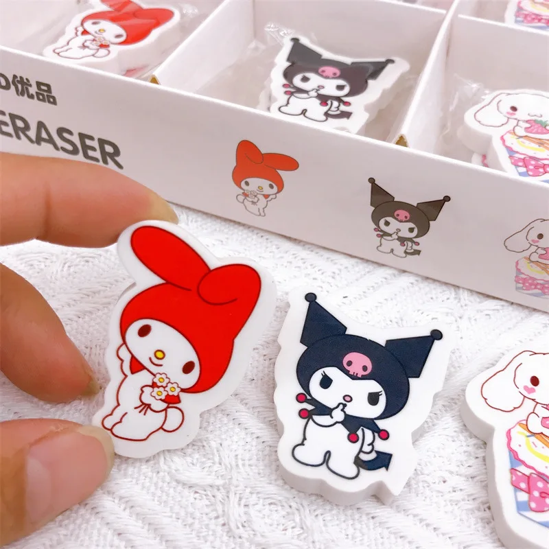 30Pcs/Set Kawaii Sanrios Eraser kuromi My Melody Cinnamoroll Cartoon Cute Study Stationery Office Supplies Gifts for kids
30Pcs/Set Kawaii Sanrios Eraser kuromi My Melody Cinnamoroll Cartoon Cute Study Stationery Office Supplies Gifts for kids
