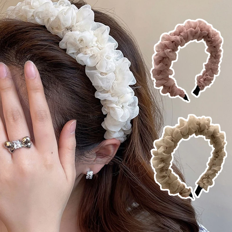 Retro Sen Department Mesh INS Sweet Soft Girl Lace Wash Your Face Fairy Go Out All-Match Headband Pleated Hairpin
Retro Sen Department Mesh INS Sweet Soft Girl Lace Wash Your Face Fairy Go Out All-Match Headband Pleated Hairpin