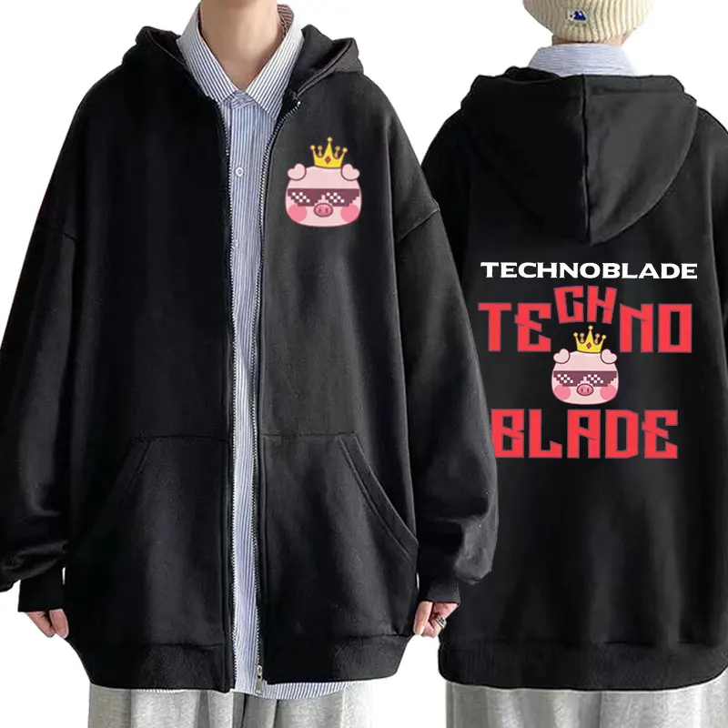 Technoblade Merch Double Sided Print Zipper Hooded Sweatshirts Harajuku Men Women Hip Hop Streetwear Casual Loose Pullovers
Technoblade Merch Double Sided Print Zipper Hooded Sweatshirts Harajuku Men Women Hip Hop Streetwear Casual Loose Pullovers