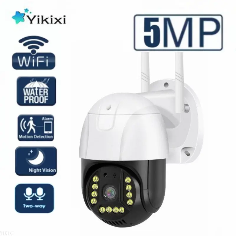 5MP Wireles WiFi Camera Outdor Security Full-color Night Vision Kamera PIR Human Body Sensing Alarm Tracking Waterproof IP cam
5MP Wireles WiFi Camera Outdor Security Full-color Night Vision Kamera PIR Human Body Sensing Alarm Tracking Waterproof IP cam