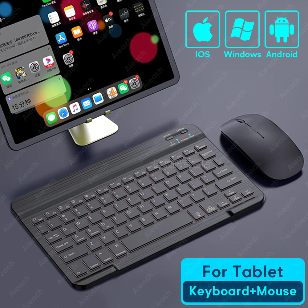 Tablet Wireless Keyboard For iPad Samsung Xiaomi Huawei Teclado Bluetooth-compatible Keyboard and Mouse For iOS Android Windows
Tablet Wireless Keyboard For iPad Samsung Xiaomi Huawei Teclado Bluetooth-compatible Keyboard and Mouse For iOS Android Windows