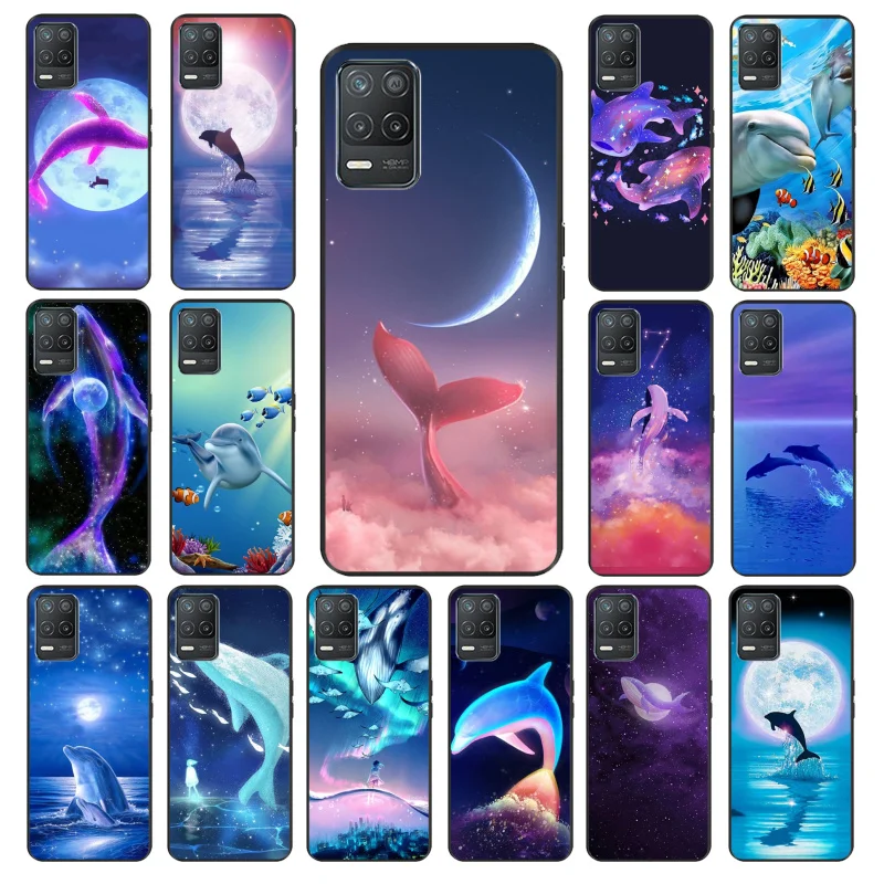 

Dolphin Whale Phone Case for OPPO Realme 8 76 5 C3 C21 C20 C21Y C11 X50 X3 SuperZoom F19 A94 A74 A91 A53S A54 A15 A11