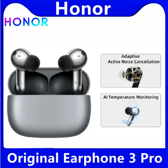 Original Honor Earbuds 3 Pro Body Temperature Coaxial Dual-Driver 11mm 46dB Adaptive ANC W-1st 5C Charging Wireless TWS Earphon
Original Honor Earbuds 3 Pro Body Temperature Coaxial Dual-Driver 11mm 46dB Adaptive ANC W-1st 5C Charging Wireless TWS Earphon