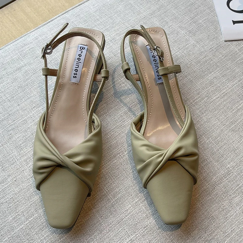 Fashion Ladies Pumps 2022 New Butterfly-Knot Women Summer Sandals Heels Square Toe Slides Female Shoes Outside Green Mules
Fashion Ladies Pumps 2022 New Butterfly-Knot Women Summer Sandals Heels Square Toe Slides Female Shoes Outside Green Mules