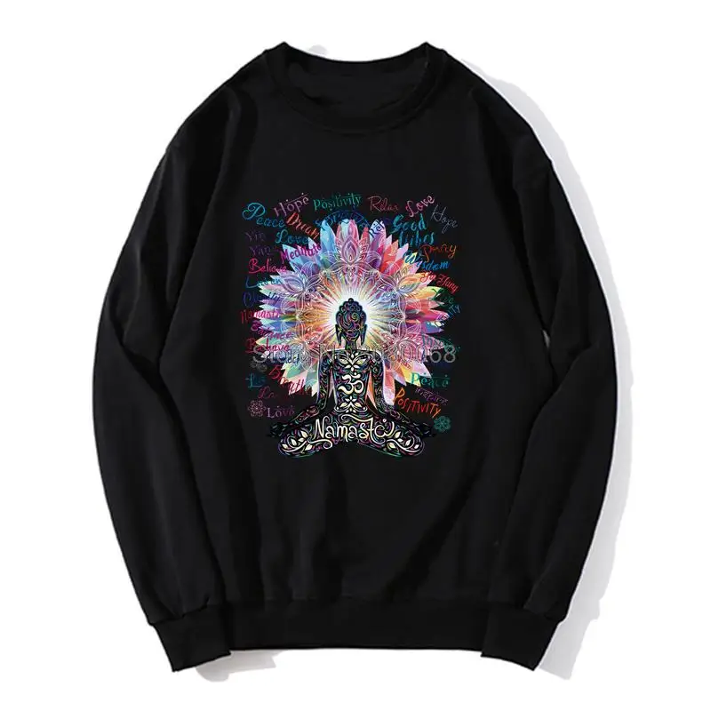 Hoodie Namaste Buddha Flowers Positive Quotes Colour Explosion Men O-neck Hoodies Sweater Sweatshirt Streetwear Harajuku
Hoodie Namaste Buddha Flowers Positive Quotes Colour Explosion Men O-neck Hoodies Sweater Sweatshirt Streetwear Harajuku