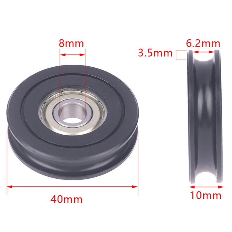 1PC POM 8x40x10MM U Type Groove Ball Bearing Wheel Pulley Roller 608ZZ Delrin Wheel
1PC POM 8x40x10MM U Type Groove Ball Bearing Wheel Pulley Roller 608ZZ Delrin Wheel