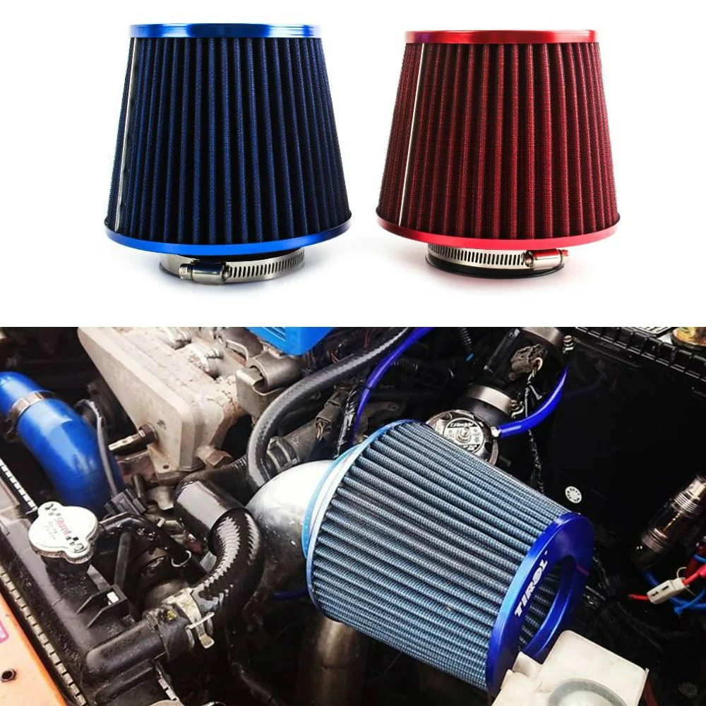 55MM to 76MM Universal Car Air Filter Performance High Flow Cold Intake Filter Induction Kit Sport Power Mesh Cone
55MM to 76MM Universal Car Air Filter Performance High Flow Cold Intake Filter Induction Kit Sport Power Mesh Cone