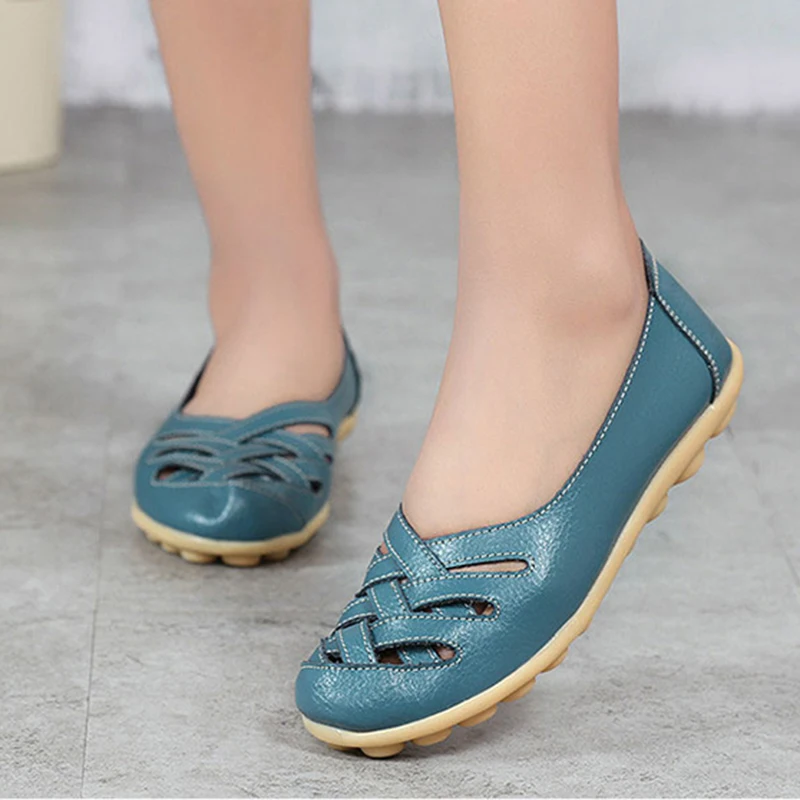 Genuine Leather Women's Shoes Flats Loafers ladies shoes Slip On Women's Loafers Femme Moccasins Female Ballet tenis feminino
Genuine Leather Women's Shoes Flats Loafers ladies shoes Slip On Women's Loafers Femme Moccasins Female Ballet tenis feminino