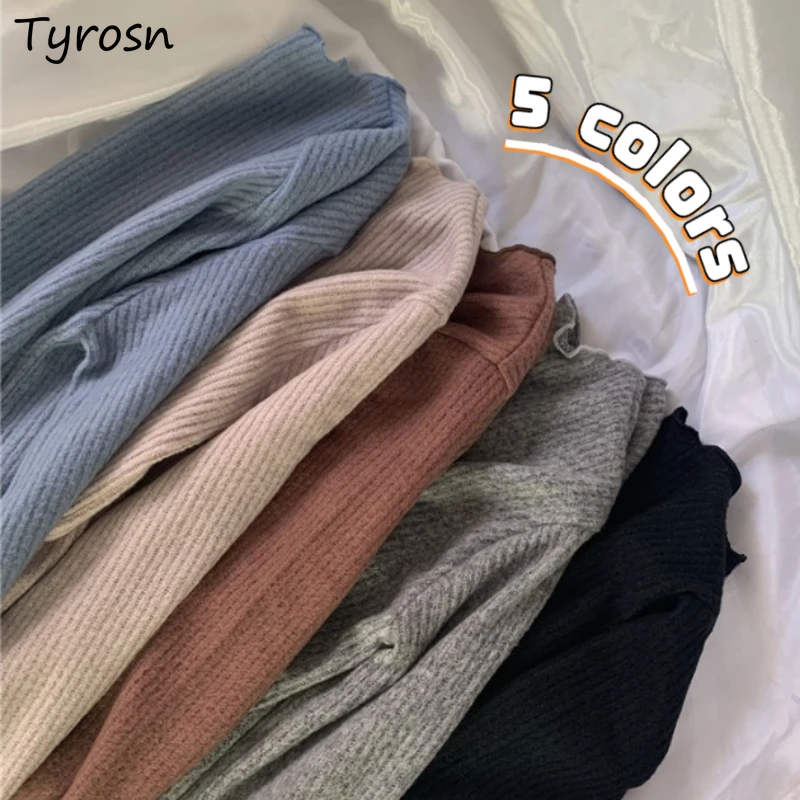 T-shirts Women 5 Colors Slim Sexy Simple All-match Casual Pure Basic Korean Style Ladies Design Trendy Daily Spring Cozy Elegant
T-shirts Women 5 Colors Slim Sexy Simple All-match Casual Pure Basic Korean Style Ladies Design Trendy Daily Spring Cozy Elegant