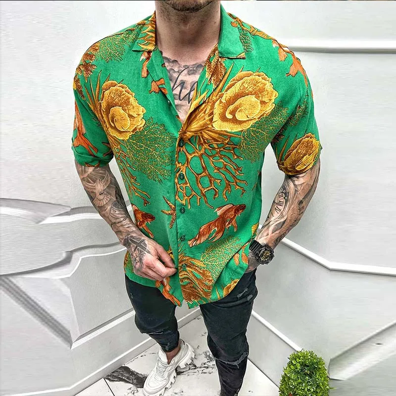 Men's Short-sleeved Shirt 2023 Summer New Runway Show Performance Gothic Casual Plus-size Shirt
Men's Short-sleeved Shirt 2023 Summer New Runway Show Performance Gothic Casual Plus-size Shirt