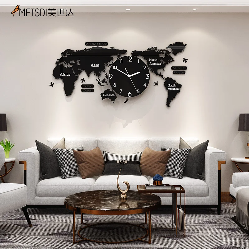 MEISD Punch-free Large World Map DIY Stickers Wall Clock Quartz Watch Mute Modern Self Adhesive Design Horloge Art Free Shipping
MEISD Punch-free Large World Map DIY Stickers Wall Clock Quartz Watch Mute Modern Self Adhesive Design Horloge Art Free Shipping