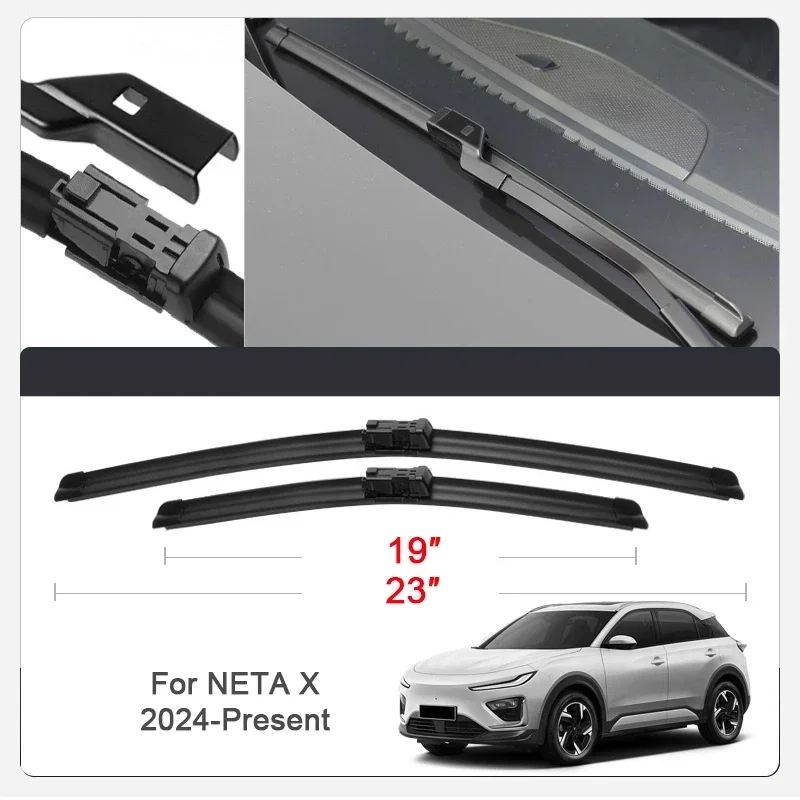 2 шт. для NETA AYA V GT L S U X 2022-2026 резиновые стеклоочистители переднего стекла автомобиля, защита внешнего автоаксессуара
2 шт. для NETA AYA V GT L S U X 2022-2026 резиновые стеклоочистители переднего стекла автомобиля, защита внешнего автоаксессуара