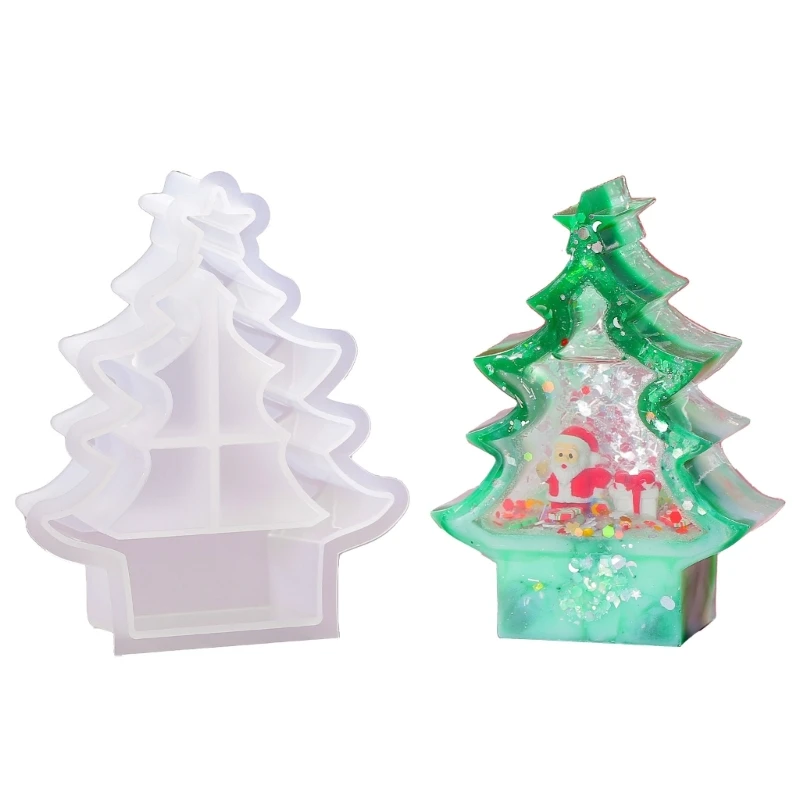 DIY 3D Crystal Lamp Christmas Tree Ornament Crystal Epoxy Resin Mold Home Decoration Quicksand Shaker Silicone Mold
DIY 3D Crystal Lamp Christmas Tree Ornament Crystal Epoxy Resin Mold Home Decoration Quicksand Shaker Silicone Mold