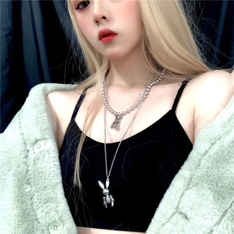 Hip Hop Necklace Falling Trend Sweater Versatile Stacked Chain Female Pendant Long Double Layer Titanium Steel Activity Rabbit
Hip Hop Necklace Falling Trend Sweater Versatile Stacked Chain Female Pendant Long Double Layer Titanium Steel Activity Rabbit